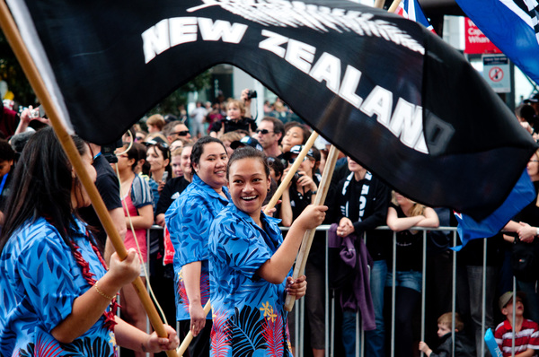 Some of the madness that overtook Auckland during the Rugby World Cup Final.
