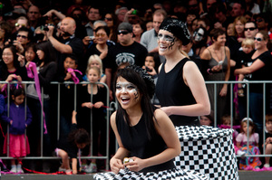 Some of the madness that overtook Auckland during the Rugby World Cup Final.
