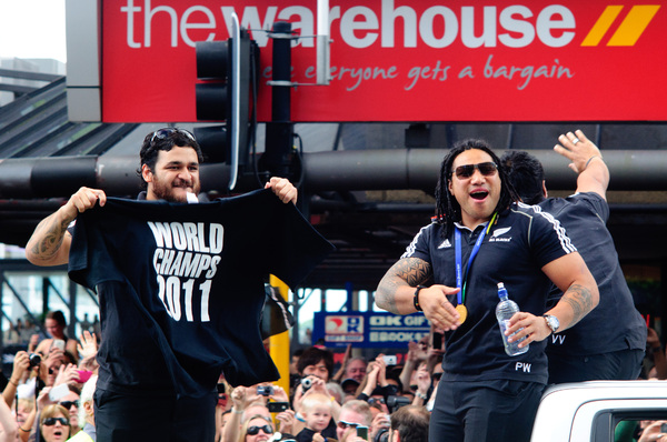 Some of the madness that overtook Auckland during the Rugby World Cup Final.
