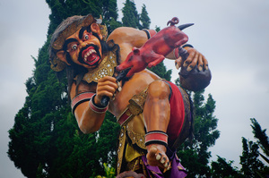 Another example of ogo ogo statues, used in Hindu ceremonies throughout Bali, Indonesia.

