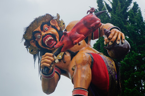 Another example of ogo ogo statues, used in Hindu ceremonies throughout Bali, Indonesia.
