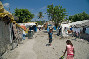 A scene from the camp for Internally Displaced Persons in Dili. Over 40,000 people still occupy camps like this.
