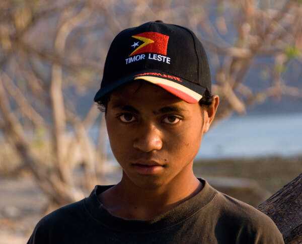 Getting your photo taken is pretty serious business in Timor-Leste. This young guy was smiling and laughing right up to the moment I pointed the camera at him. He wanted very much to have his photo taken, but he wanted to be taken seriously, too. This deep, burning expression became all too familiar to me in the weeks that followed.
