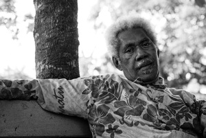 I spent a sunny afternoon in Freswota Park. This man is the patriarch of one of Vanuatu's most talented musical families. He plays a mean rock 'n roll guitar.
