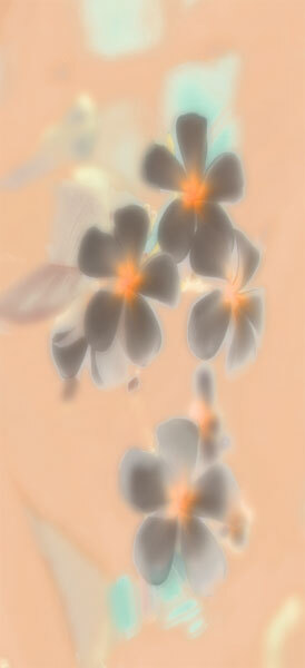 Abstract Frangipani Flower Motif