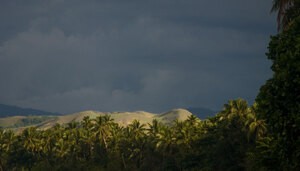 The view from the beach about 20 kilometres West of Honiara.
