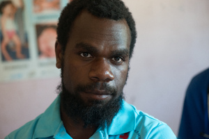 A young volunteer at the Ifira island community clinic.
