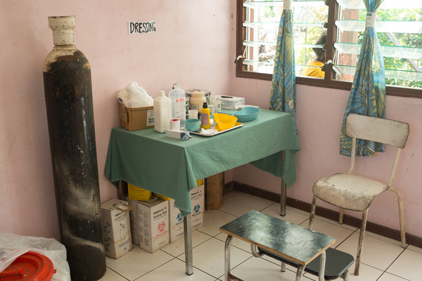 Medical facilities at the Ifira island community clinic.
