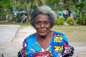 An elderly woman on Ifira island.
