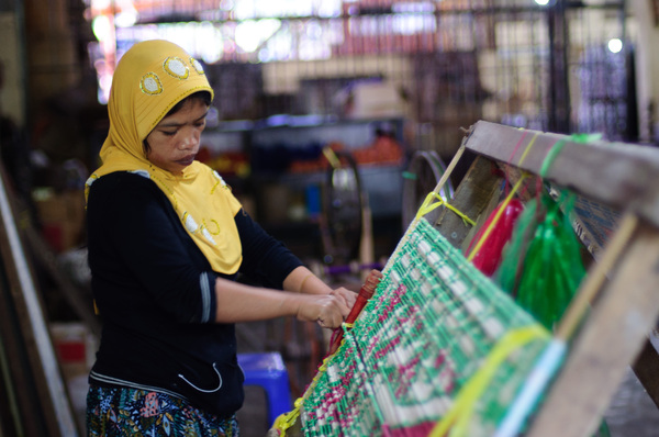 A few shots taken on a visit to a local weaver/fabric makers' cooperative in Lombok Praya, Indonesia.
