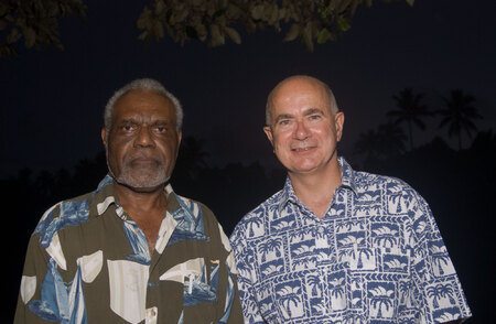 Chief Vincent Boulekone with Duncan Kerr