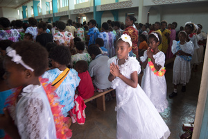 Spent a weekend visiting family on Pentecost on the occasion of a nephew's first communion. It was a fascinating amalgam of Catholicism and Kastom. Here are some of the most memorable moments.
