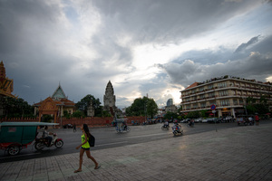 Shots taken after a rain storm in Phnom Penh.
