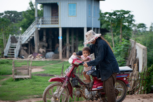 A day on the other side of the Mekong river.
