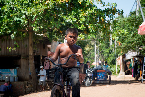 A day on the other side of the Mekong river.
