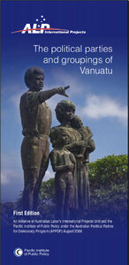 A photo of mine was used as the cover graphic for a report on the political parties and movements of Vanuatu. 
