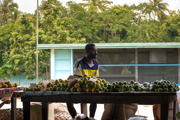 The central and southern parts of Vanuatu suffered badly from cyclone Pam, but Santo and the northern islands were more fortunate. Their marketplaces are still overflowing with seasonal fruits and vegetables.
