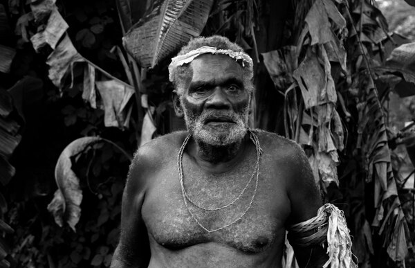 I met Chief Ieru on the road out of Lenakel. We gave him a lift for a few kilometres. In return he sang a song for me. His light baritone voice improvised a list of every community in Port Vila, including Freswota 1,2,3,4 and 5 to Mele, Mele Maat and the underwater post office at Hideaway Island. He is an inspired comedian.
