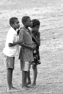 
These young boys were among the several hundred local children
who attended a sports day at the end of the school year.

