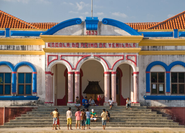  A vestige of colonial times, this library dominates the tiny village of Venilale.
