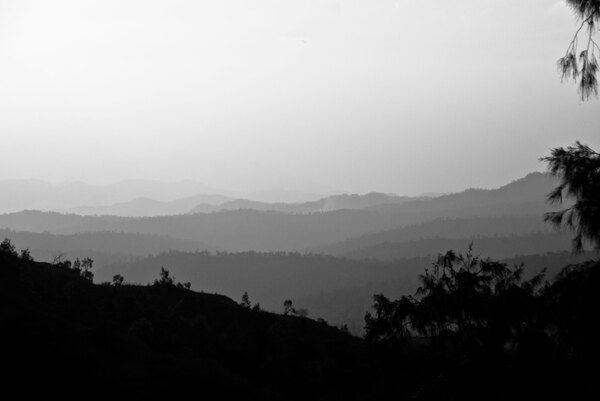 Timor-Leste's endless hills recede into the distance.
