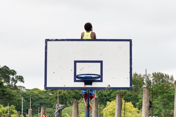 Shots of sports and spectators.
