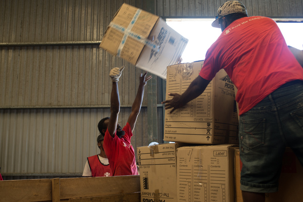 Shots for UNICEF - cyclone Pam relief
