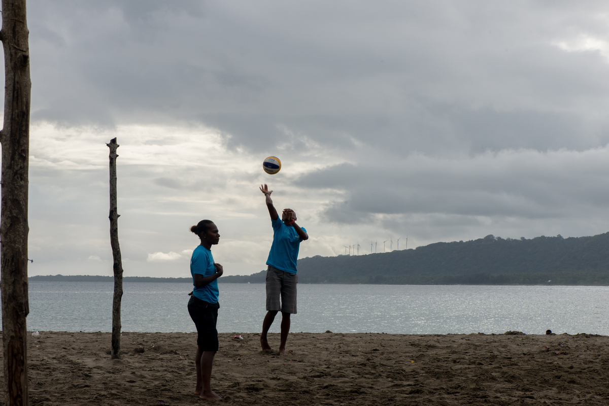 A series of shots I took with the Vanuatu women's beach volleyball team at Mele beach.
