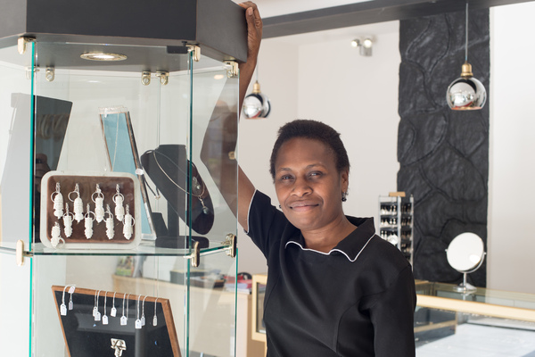 Lydia Batik looks after sales. She's known Estelle since she was a little girl.
