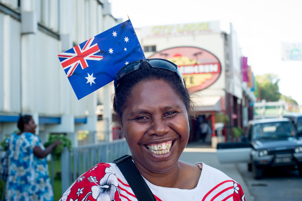 More shots from Senator Bob Carr's visit to Port Vila.
