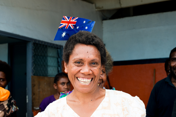More shots from Senator Bob Carr's visit to Port Vila.
