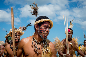 More shots from Senator Bob Carr's visit to Port Vila.
