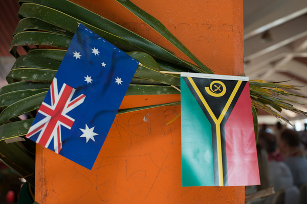 More shots from Senator Bob Carr's visit to Port Vila.
