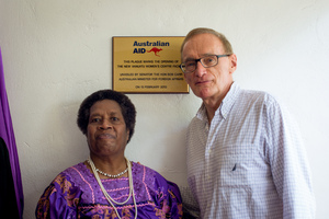 More shots from Senator Bob Carr's visit to Port Vila.
