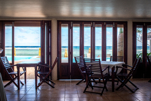 Breakas resort was one of hundreds of businesses that was badly damaged by cyclone Pam. You wouldn't know it to see the place now.
