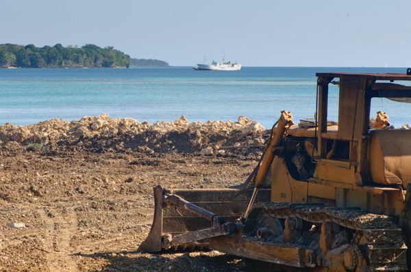 Development at Port Vila's seafront.

