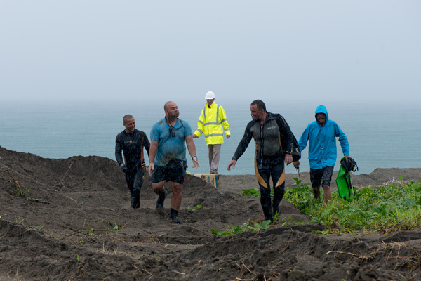 An historic day for Vanuatu: Landing operations for its first undersea fibre-optic cable.

