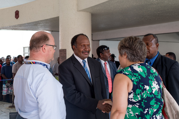 Shots from the opening session of the 11th Parliament of Vanuatu, in which Charlot Salwai was elected Prime Minister
