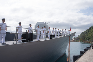 Three PLAN ships, two frigates and a supply ship, arrived in Port Vila on a 4 day friendly visit. This is the largest Chinese naval contingent to visit Vanuatu.
