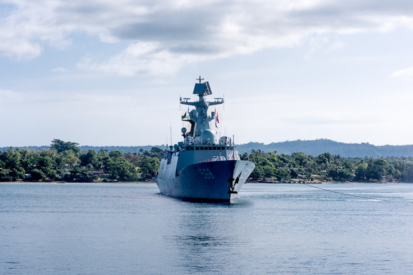 Three PLAN ships, two frigates and a supply ship, arrived in Port Vila on a 4 day friendly visit. This is the largest Chinese naval contingent to visit Vanuatu.
