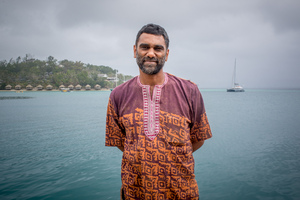 Executive Director of Greenpeace International Kumi Naidoo took some personal time to deliver his climate change message to Vanuatu.
