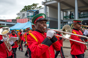 Shots taken during the Constitution Day ceremonies marking 36 years since the founding document of Vanuatu first came into effect.
