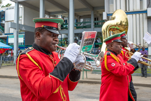 Shots taken during the Constitution Day ceremonies marking 36 years since the founding document of Vanuatu first came into effect.
