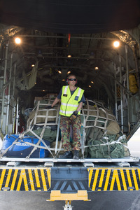 Medicine arrives via RNZAF Hercules from Suva.
