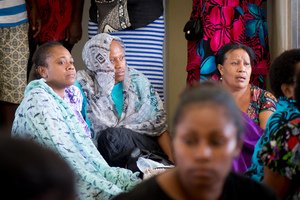 Family members gathered at Vila Central Hospital to hold vigil over the body.
