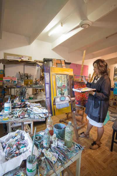 Shots for an Island Life magazine feature on Vanuatu artist Diana Tam.
