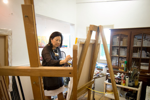 Shots for an Island Life magazine feature on Vanuatu artist Diana Tam.
