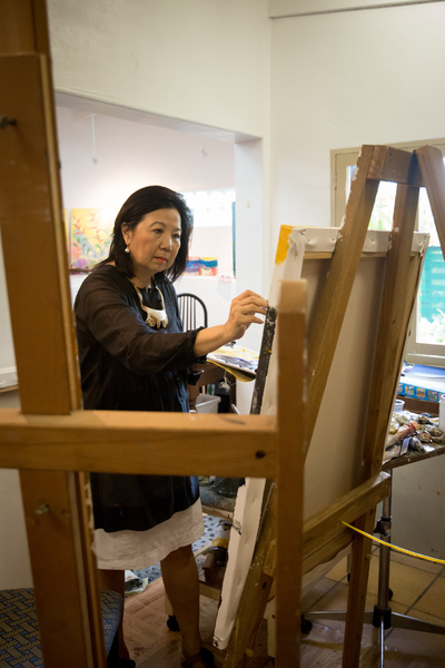 Shots for an Island Life magazine feature on Vanuatu artist Diana Tam.
