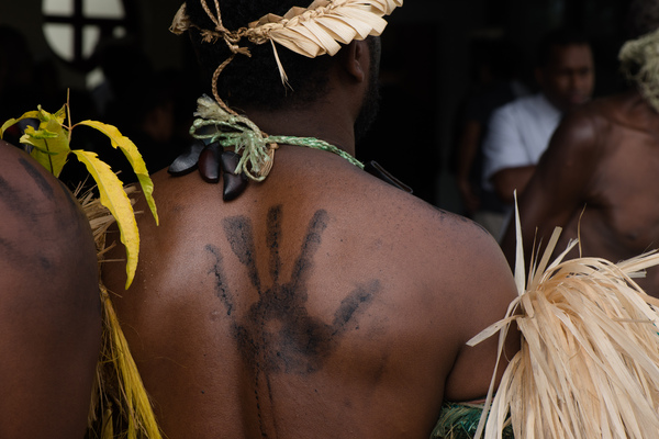 Futunese kastom dancers.
