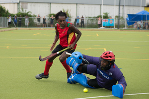 Shots from a couple of games in a junior field hockey tournament held in Port Vila.
